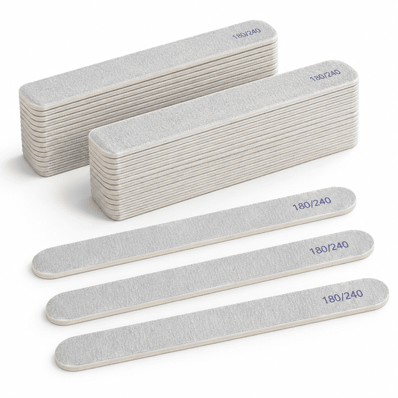 File (100 Packs) Emeryds Fors 180/240 Grit Files Wood Double Sided Emory Fingerprofessional Reusable Manipedilimas Para Unas