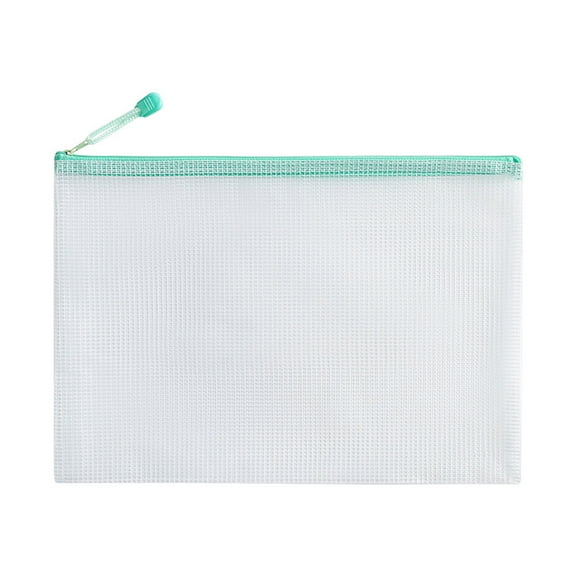 File Bag Storage A4 Files Stationery Carrying Case Transparent Visual Design Portable Document Organizer