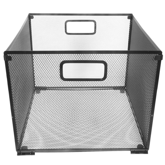 Black Iron Mesh File Holder for Storage with Durable Construction and Creative Design for Magazines