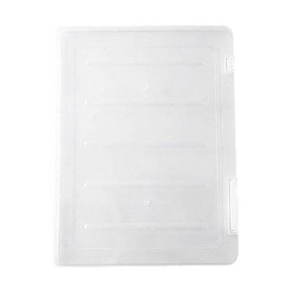 File Box File Organizer with Snap-tight Lid, Transparent Plastic Document Paper Filling Case, Magazine and Photo Box, Durable Printer Paper Office Supplies Storage Container, 1Pc(Clear,12x8.8")