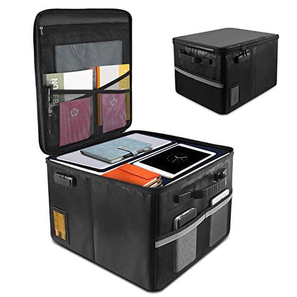 File Box Fireproof Document box filing Storage Organizer Box