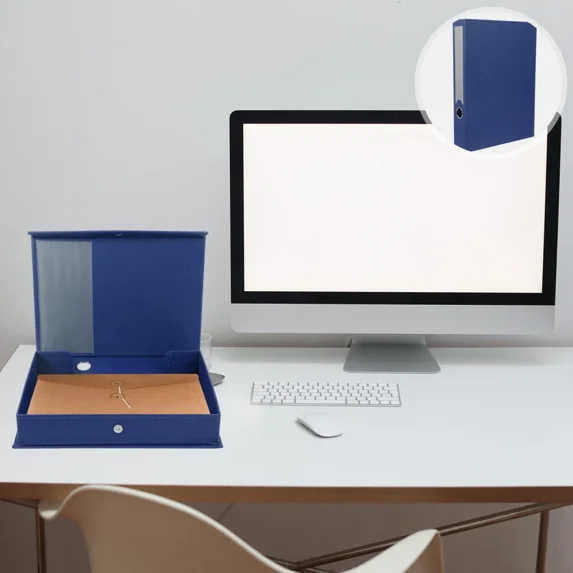 File Box Information Student Office Paper Organizer Desktop Document Rack