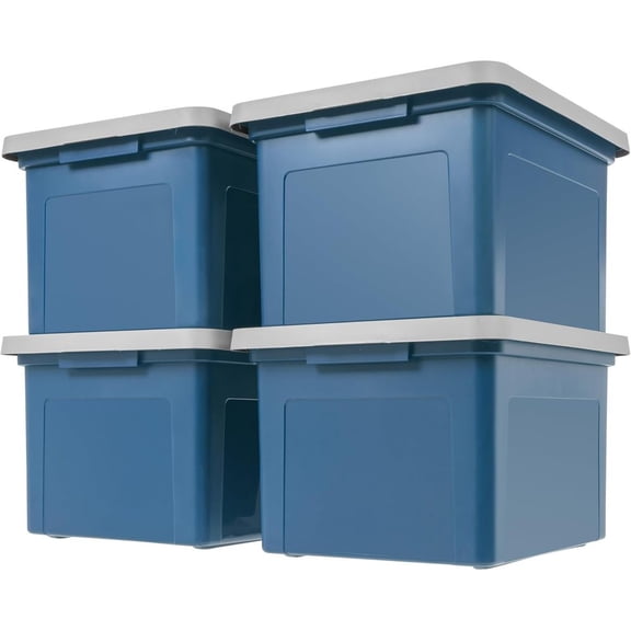 File Box, Plastic File Organizer with Lids for Letter/Legal File, Portable Document Box For Moving, Storage Bin with Durable and Secure Lid