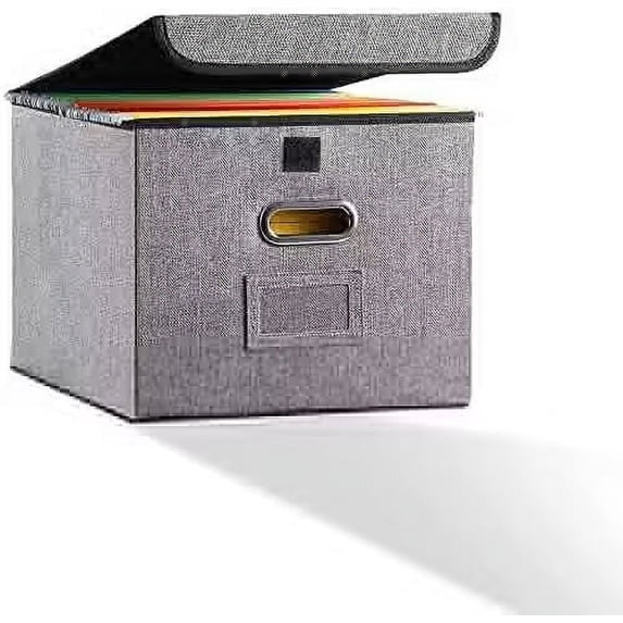 Walmart File Box [1Pack] - Linen Organizer for Letter/Legal Size ...