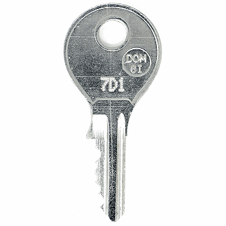 File Cabinet , Desk or Cubicle Replacement Key for DOM 7D191