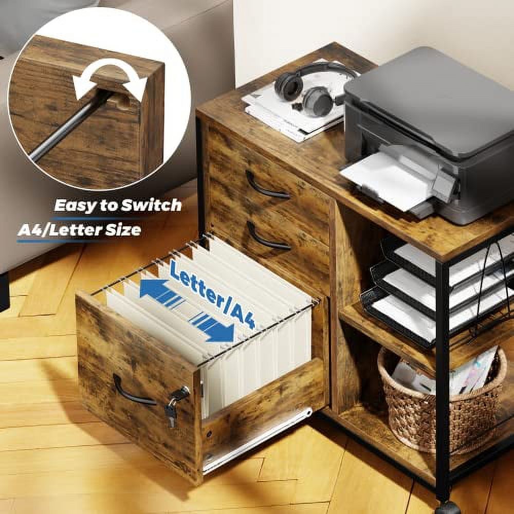 File Filing for Home Office with Lock and USB