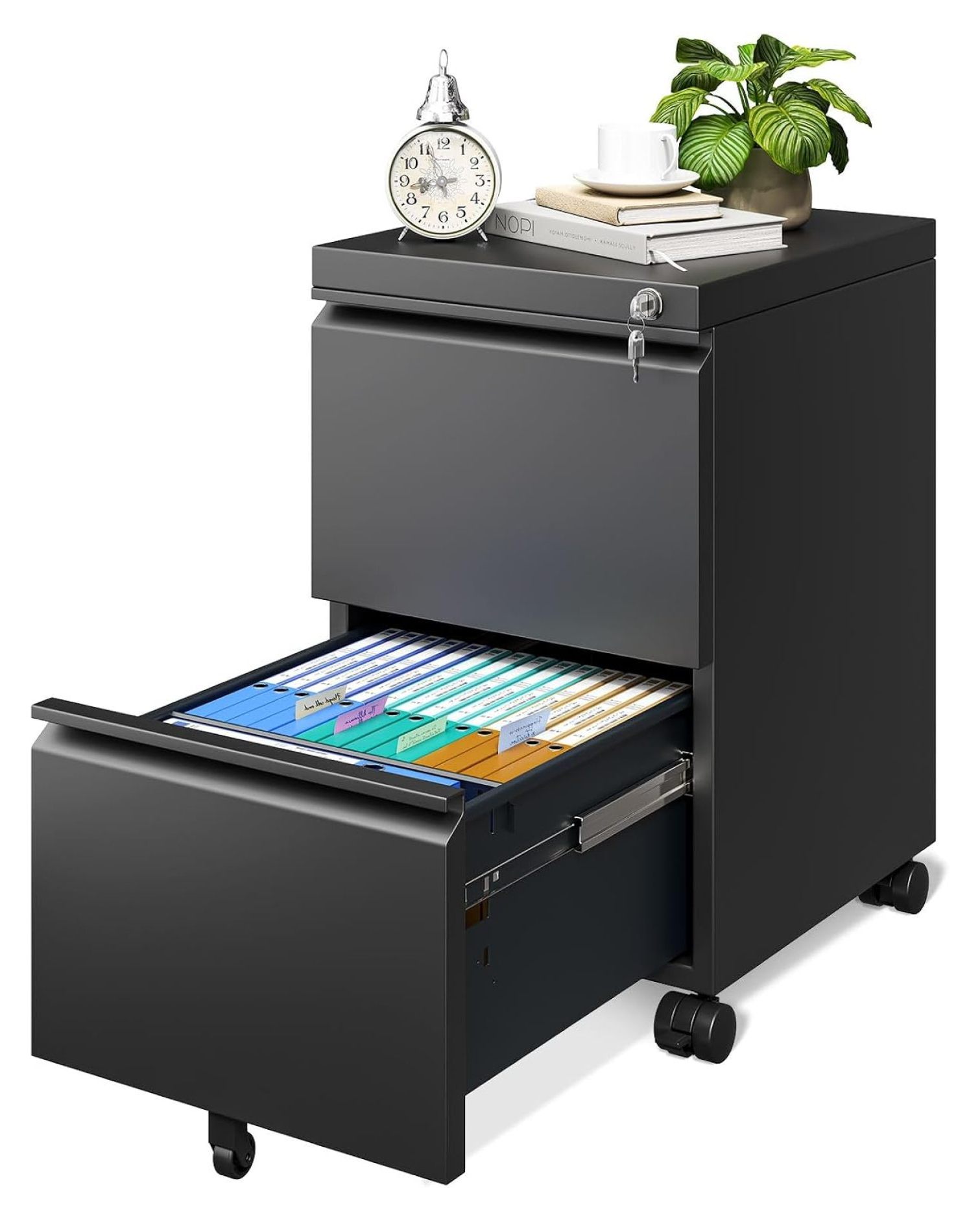 File for Home Office, Fully Assembled Filing 2 Drawer