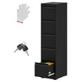 File with Lock, Metal Filing for Home Office, 18" Deep