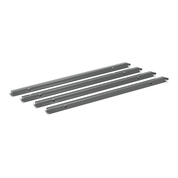 File Cabinet Rails for Hanging Files 4-Pack Front-to-Back Metal Hanging File Rails for Lateral Filing Cabinets - Side by Side Drawer File Bars for Letter Size File Storage Organization - Silver
