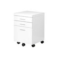 thumbnail image 1 of File Cabinet Rolling Mobile Printer Stand Office Work Laminate White, 1 of 5
