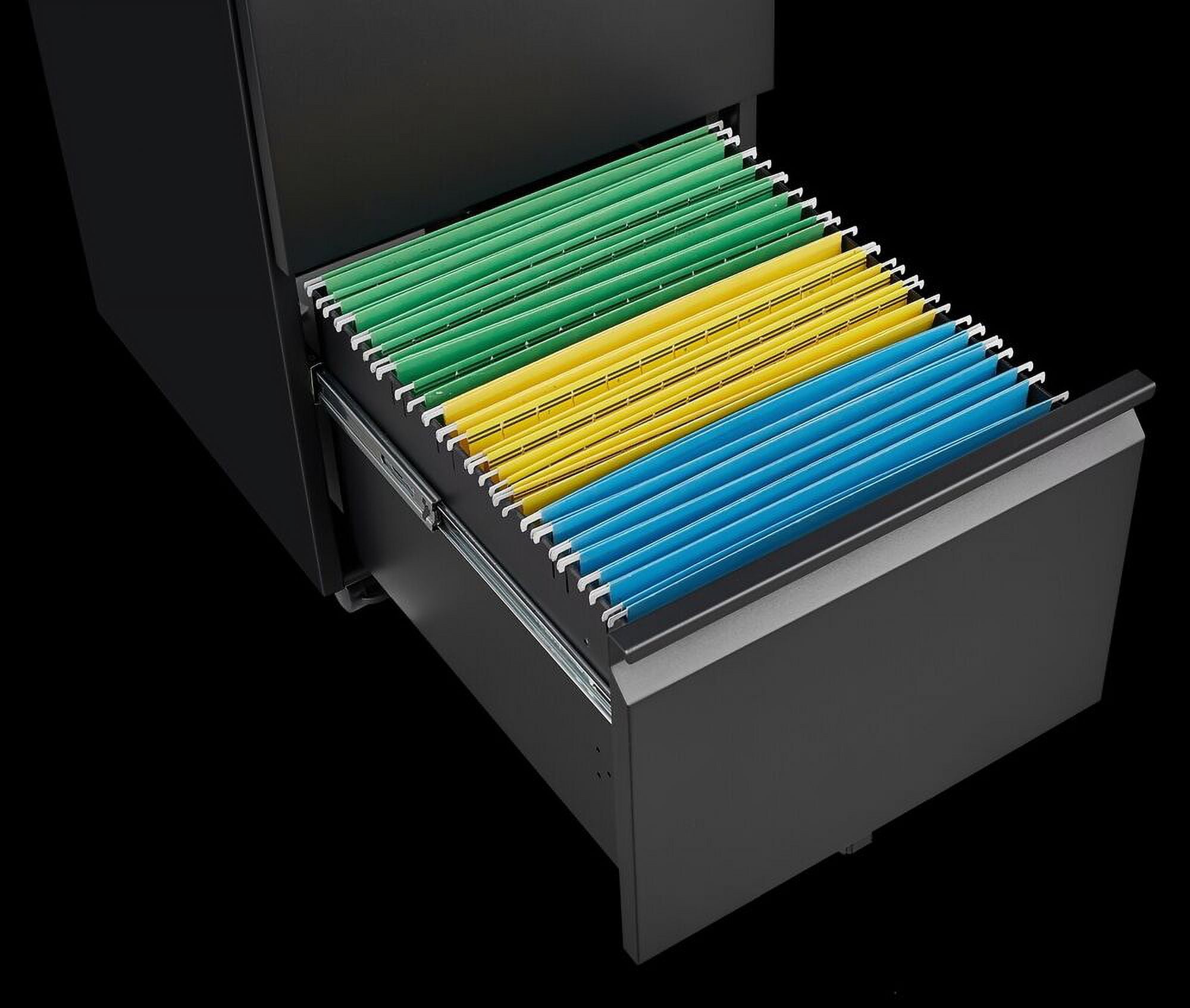 File with Lock Metal Under Desk Rolling Filing Mobile