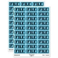 thumbnail image 1 of File Double Border Sticker Set - Light Blue - Gloss Finish - 1.75" Medium, 1 of 7