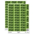 thumbnail image 1 of File Double Border Sticker Set - Light Green - Matte Finish - 1.5" Small, 1 of 7