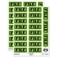 thumbnail image 1 of File Double Border Sticker Set - Light Green - Matte Finish - 2.00" Large, 1 of 7