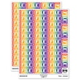 thumbnail image 1 of File Double Border Sticker Set - Rainbow - Matte Finish - 1.5" Small, 1 of 7