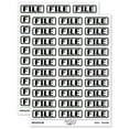thumbnail image 1 of File Double Border Sticker Set - White - Gloss Finish - 1.75" Medium, 1 of 7
