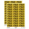 thumbnail image 1 of File Double Border Sticker Set - Yellow - Matte Finish - 1.75" Medium, 1 of 7