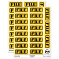 thumbnail image 1 of File Double Border Sticker Set - Yellow - Matte Finish - 2.00" Large, 1 of 7
