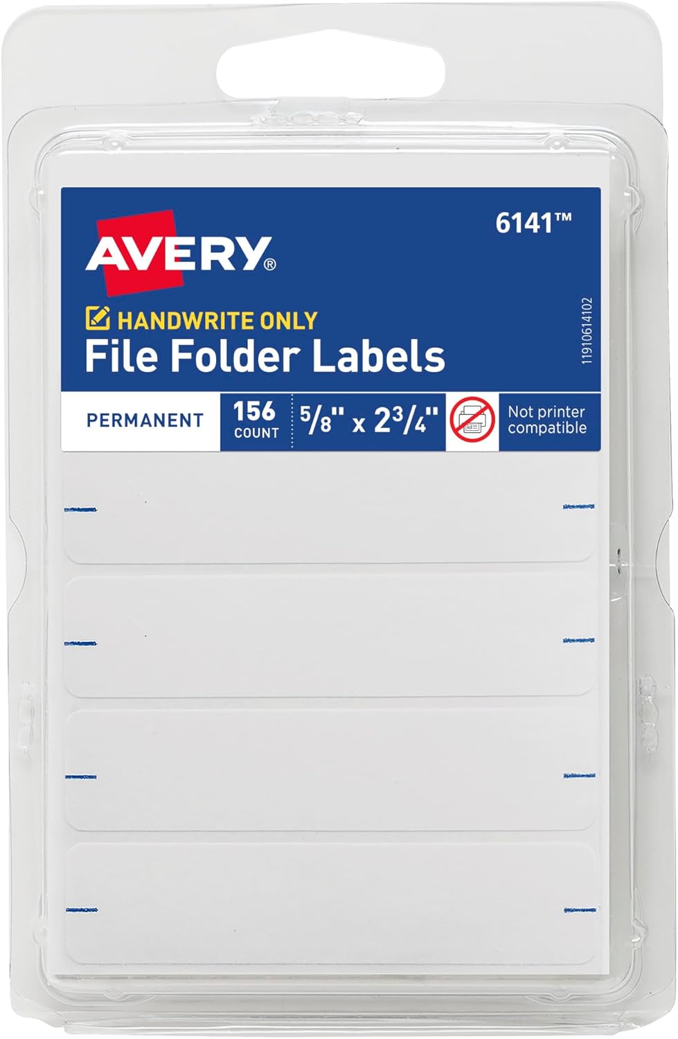 File foer labels 5 8 x 2 3 4 white non printable 156 blank labels