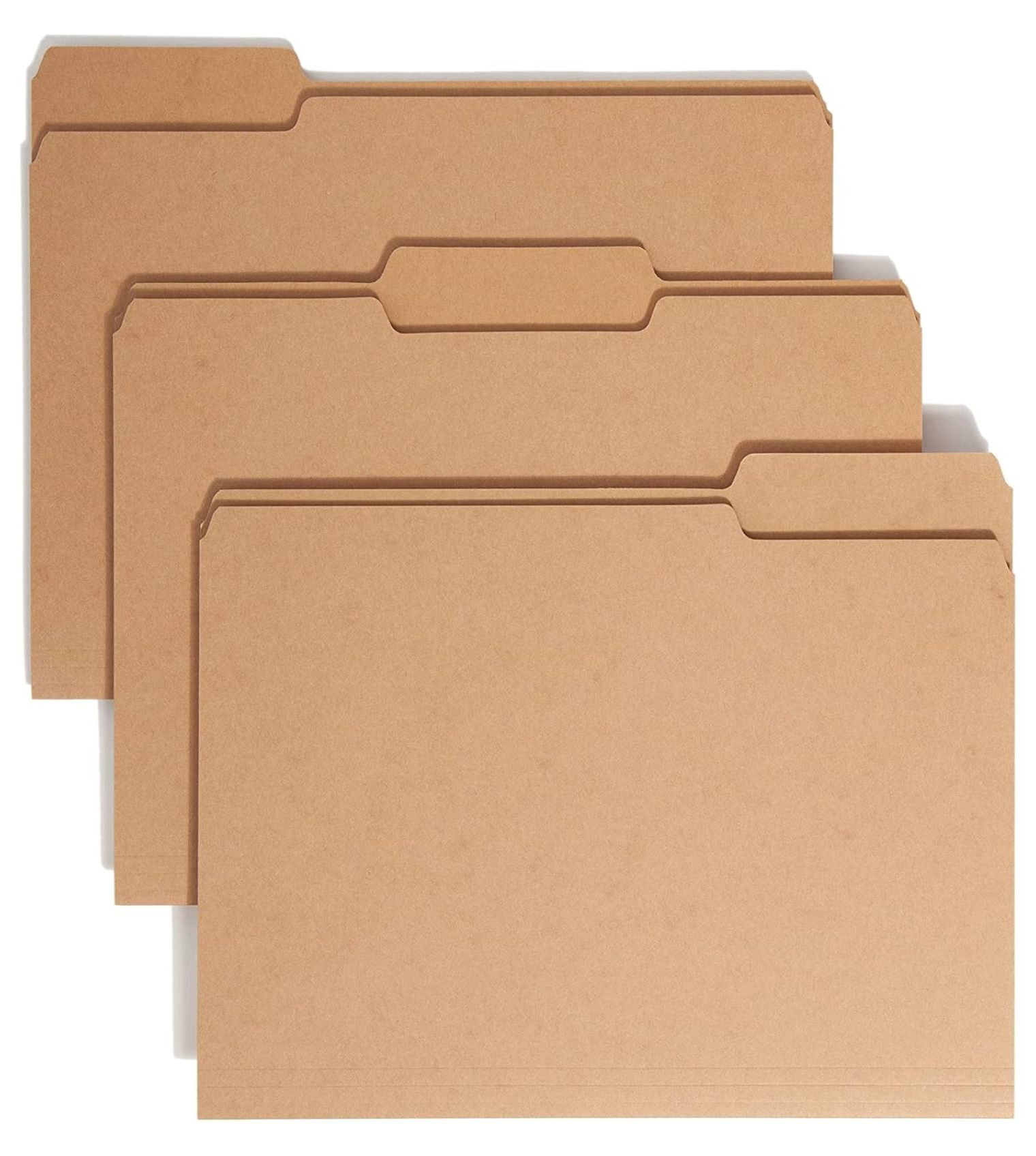 Standard File Folder File Folder, 1/3-Cut Tab, Letter Size, , 50 per Box (10830) - Walmart.com