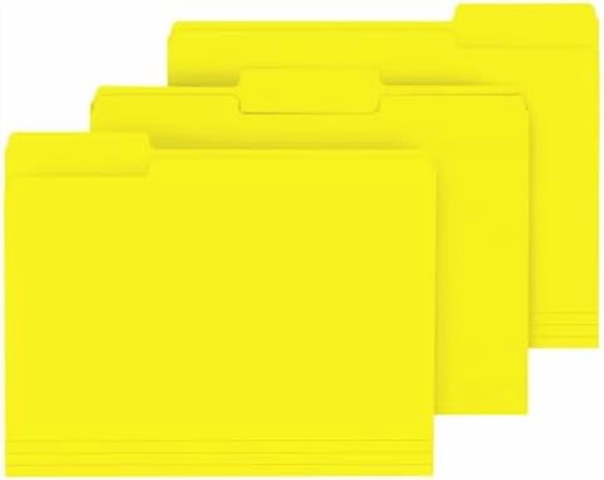 File Folder, 120 Pack File Folder, 1/3 Cut Tab, Letter Size, Filing ...