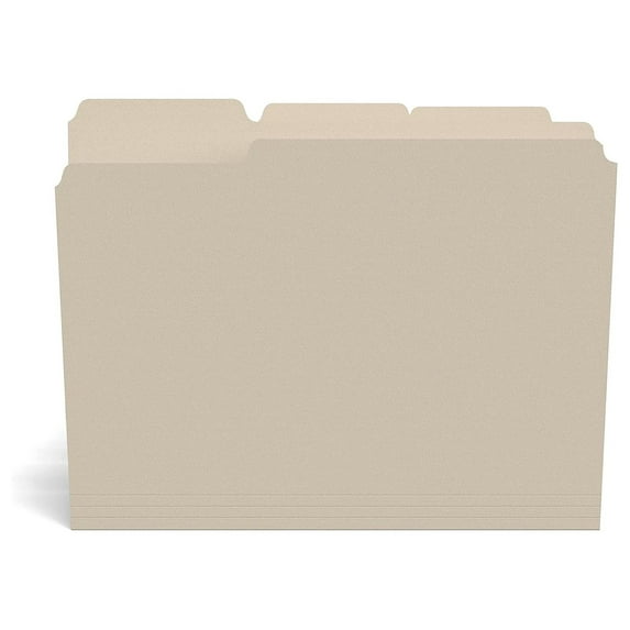 File Folder, 3-Tab, Letter Size, Manila, 1000/Carton (ST56675CTVS)