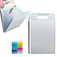 thumbnail image 1 of File Folder, Accordion File Organizer 13 Pockets with Labels, Portable Document Receipt Organizer for A4 Files, Waterproof Expanding Files Folder for Schoolbag Office School Supplies(White), 1 of 9