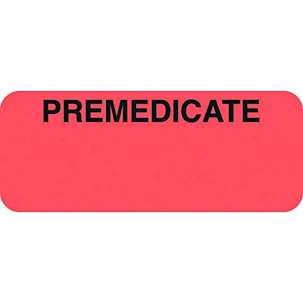  File Folder Chart Labels, A1032, Premedicate, Medical Chart Stickers