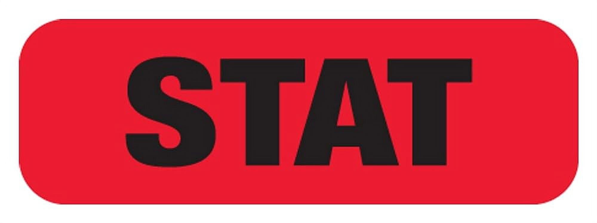  File Folder Chart Labels, A1050, STAT, Laboratory Labels, Red/Black