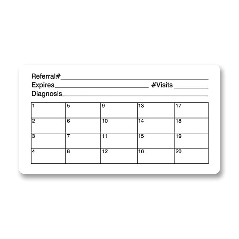  File Folder Chart Labels, MAP2450, Referral, Medical Chart Stickers