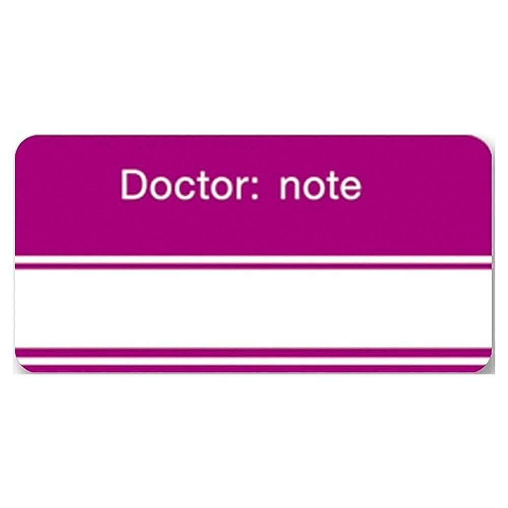 File Folder Chart Labels, SY4505, Doctor Note, Medical Chart Stickers