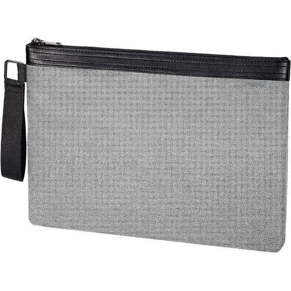 File Folder Document Organizer for Travel, Document Bag Zipper Pouch for Men & Women Gray