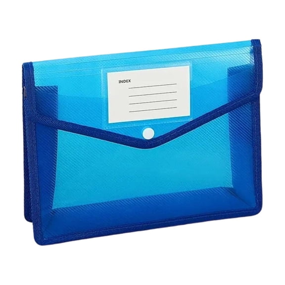 File Folder,Folders Letter Size,Plastic Wallet Folder Envelope Poly Envelope Expandable File Wallet Document Folder,13*10*3IN Legal Size(Blue)