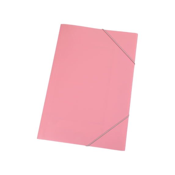 File Folder, Heavy Duty Macaron Thickened Tear-Resistant Plastic Document Organizer with Elastic Cord, Waterproof File Pocket, A4 Size 12.4" X 9.3", 1 Pack for School Office Business