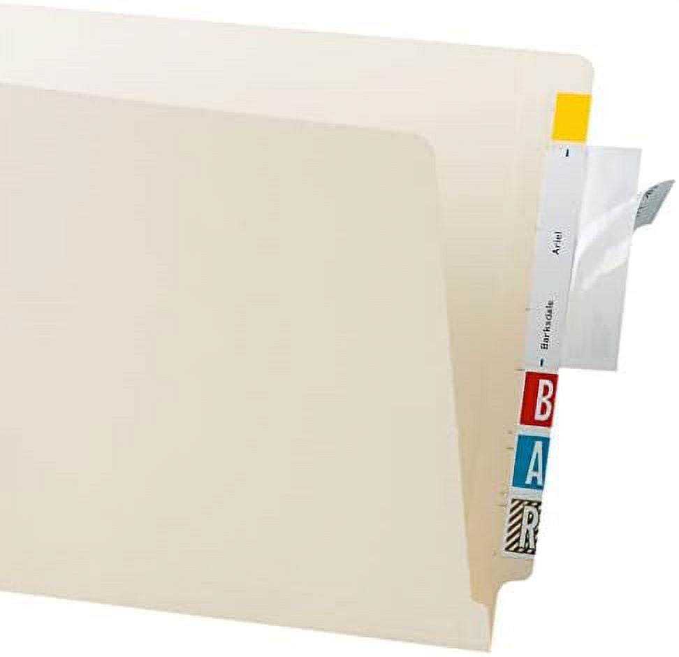 File Folder Label Protectors, Clear, WrapAround, SelfAdhesive, 31/2"W x 2"H, 500 Protectors