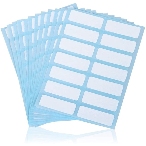 File Folder Labels Name Filing Envelopes Label Stickers, 0.5 x 1.5 in, Small Nametags for Jars, Bottles, Food Containers, Folders (2 Pack)