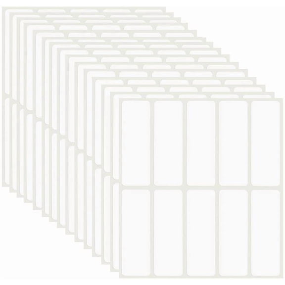 File Folder Labels Name Filing Envelopes Label Stickers, 0.6 x 1.57 in, Small Label Nametags for Jars, Bottles, Food Containers, File Folders, Pack of 150 (150)