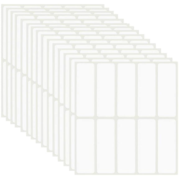 File Folder Labels Name Filing Envelopes Label Stickers, 0.6 x 1.57 in, Small Nametags for Jars, Bottles, Food Containers, Folders, Pack of 150 (150)