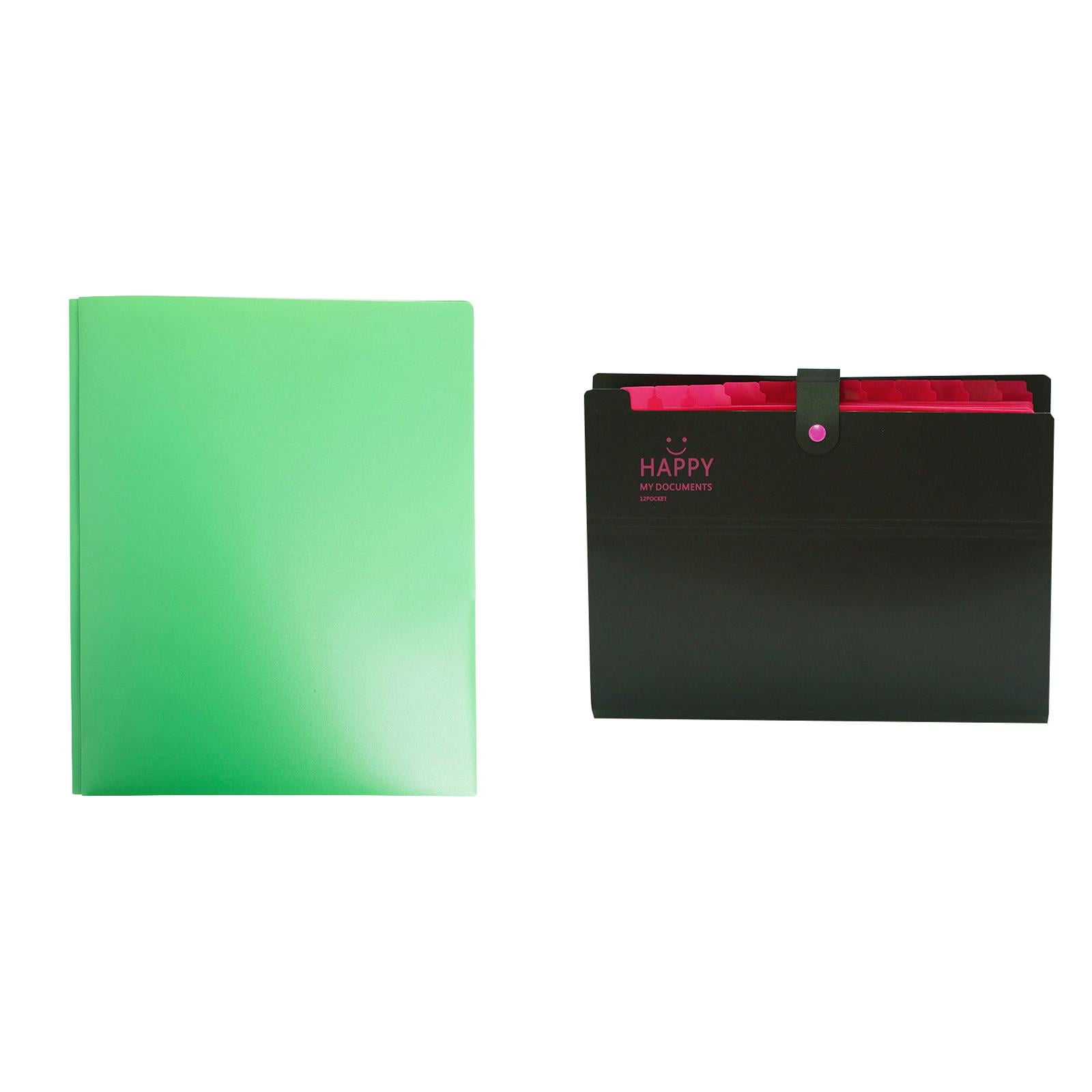File Folder Lowprice! Hanzidakd Dunwell Colored Plastic Folder With Pockets And Prongs (Assorted