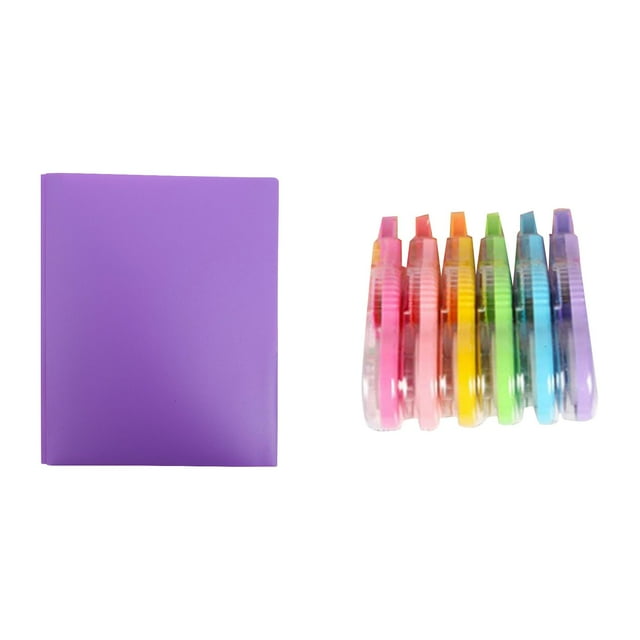 File Folder Lowprice! Hanzidakd Dunwell Colored Plastic Folder With Pockets And Prongs (Assorted