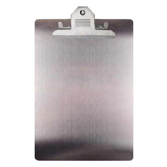 File Folder Metal Clipboard A4 Stainless Steel Board Organizer Binder Board Splint for Office School Teach