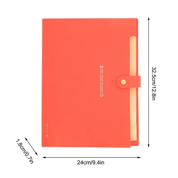 File Folder Organizer | Multi-Compartment Document & Test Paper Storage Bag | Office & School Supplies for Students & Teachers | 1 Pack