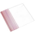 File Folder Organizer 10 Pack Report Covers With Sliding Bar 7Mm Clear