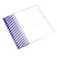 File Folder Organizer 10 Pack Report Covers With Sliding Bar 7Mm Clear