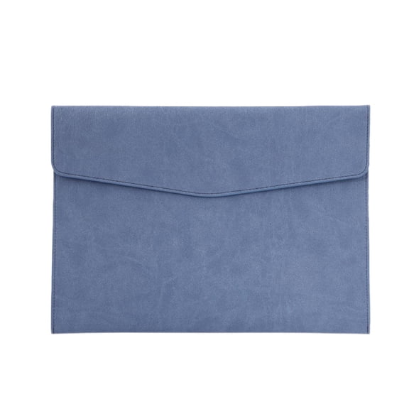 File Folder, PU Leather A4 Document Holder File Organizer Filing Envelope Portfolio Case Tablet Sleeve with Magnetic Snap Closure for Home School Office Stationery