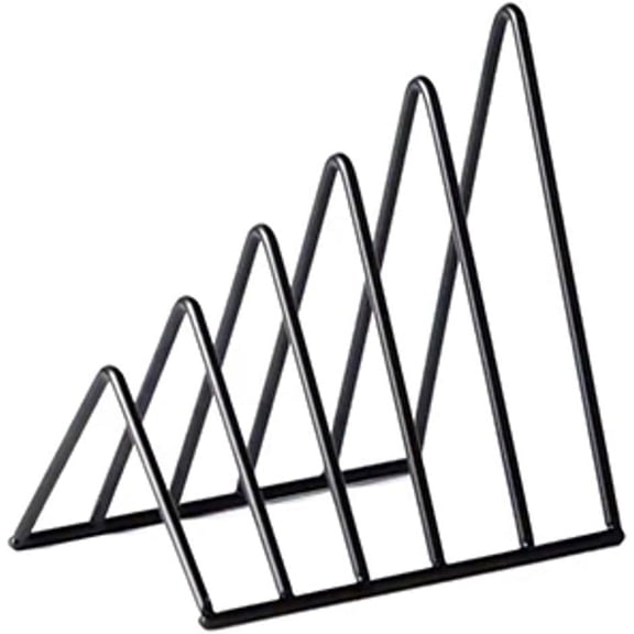 File Folder Rack Magazine Holder - Vinyl Record Storage Display Stand Metal Newspaper Book and LP Album Organizer