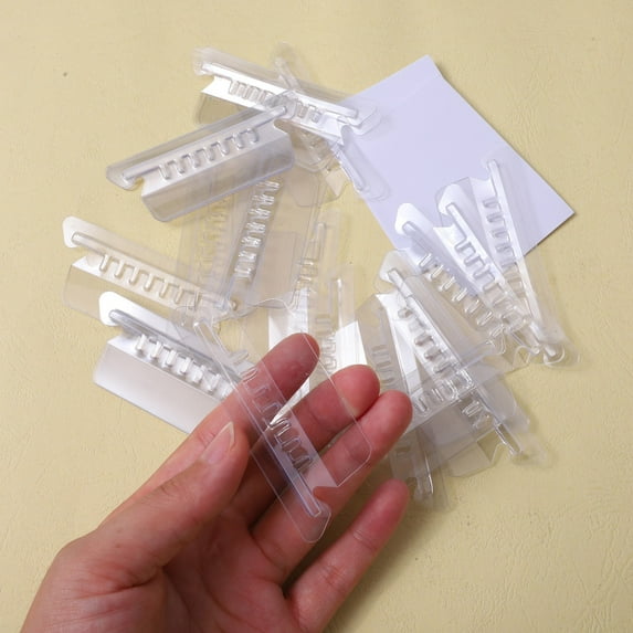 File Folder Tabs, 25 Pcs Clear Hanging Folder Tabs Hanging File Folder Tabs Clear Tabs for Hanging File Folders for Hanging File Folders with Tabs Office Hanging Files, 3.03x1.1 Inch, Clear