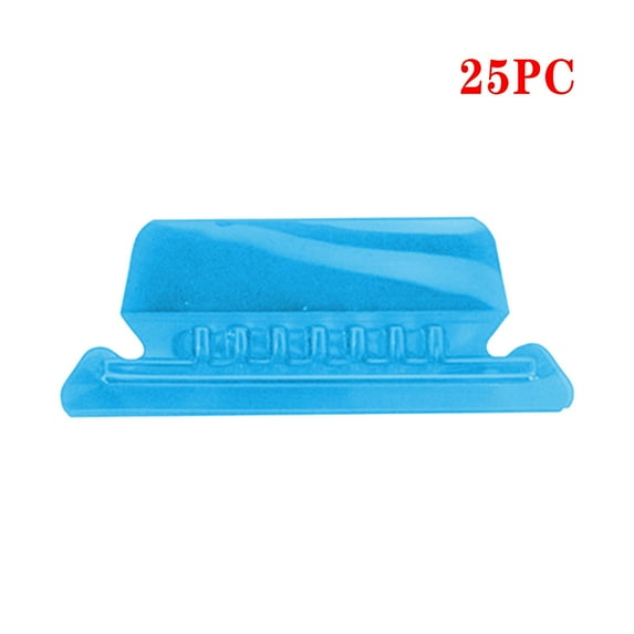 File Folder Tabs, Insertable Plastic Tabs Hanging Folder Tabs,25 Pcs Hanging File Folder Tabs with 25Pcs Inserts for Hanging Folders (Blue)