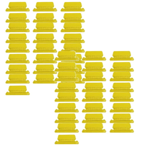 File Folder Tabs, 50 Pcs Clear Hanging Folder Tabs With Inserts, 2 Inch Clear Plastic for Quick Identification, 3.11x1.22"