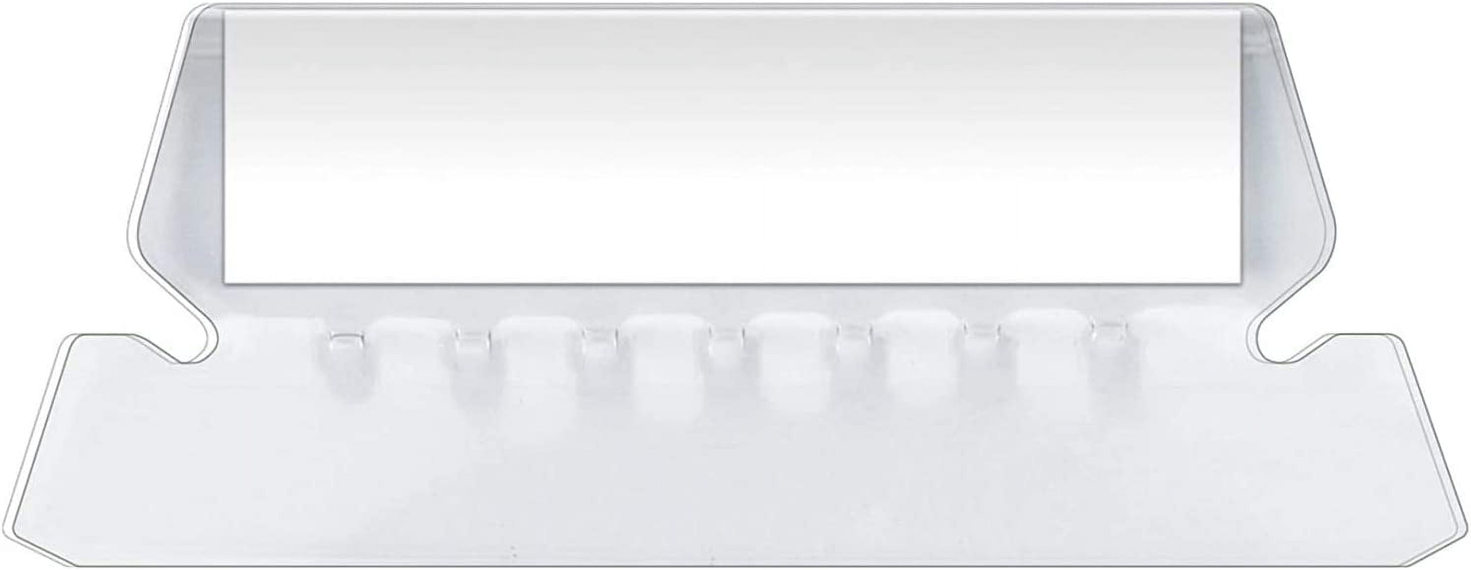 Clear Plastic Hanging File Folder Tabs, 2 Inch, Set of 50